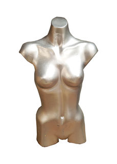 Mannequin #12 Female Silver Torso (h: 0.67m)