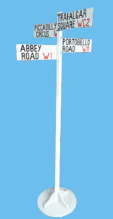 Four-Way London Street Sign (2.1 x 1.2 m)