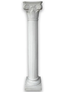 Column (E) Corinthian Plastic White (H: 2.1m)