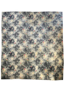 Rug #465 Floral Grey,Red, Green & Cream (3.4m x 2.9m)