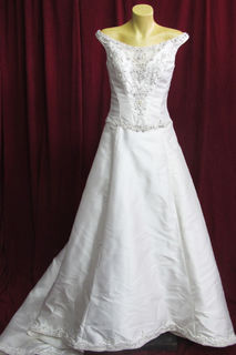 Wedding Dress w/ Beaded Bodice