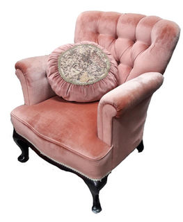 Pink Armchair (H: 80cm x W: 70cm x D: 60cm)