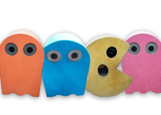 Pacman Characters - Fluffy Wearables (H: 1.3m).