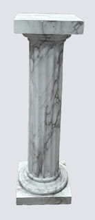 Fluted Plinth (S) Marbled (H: 0.9m)