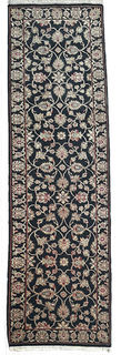 Carpet Runner Persian Black with cream and red (3m x 0.75m)