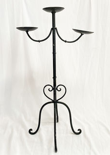Table Candelabra Black 3pt (H: 0.7m)