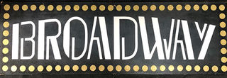 SIGN: Broadway (W: 1.6m x H: 0.5m)