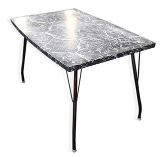 Formica Kitchen Table 021 Grey Mottled. (120 x 78 x 74cm)