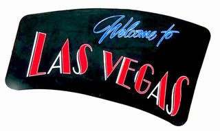 Black Las Vegas Sign (W: 1.5m x H: 0.9m)