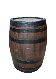 Whiskey Barrel Polystyrene (H: 0.65m x D: 0.5m)