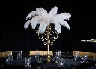Gatsby Gold and White Centrepiece (H: 80cm)