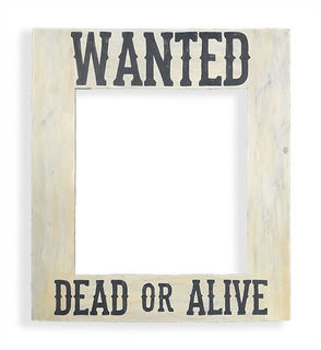 Wanted Frame 'Dead or Alive' (H: 75cm x W: 61cm)