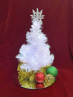 Christmas Tree Centrepiece White (H: 45cm)