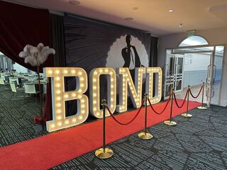 Large White Light Up Letters (H: 1.5m) Each