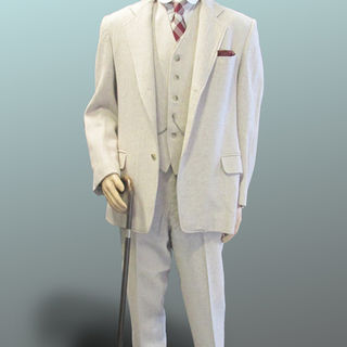 3 Pice Cream Wool Suit
