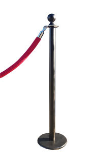 Crowd Barrier Black (H: 1m) includes rope