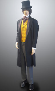 Victorian Black Frockcoat Mustard Waistcoat
