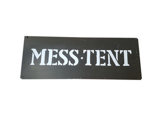 MILITARY SIGN 'Mess Tent' Sign (W: 0.9m x H: 0.35m)