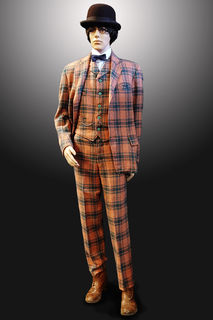 Edwardian Checked Suit with Bowler