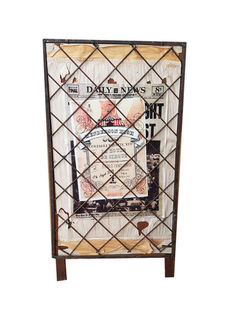 SIGN: Fold Out Newspaper Stand (H: 1.04m x W: 0.54m)