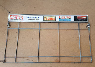 SUNDAY NEWS News Stand (W: 0.9m x H: 0.71m)