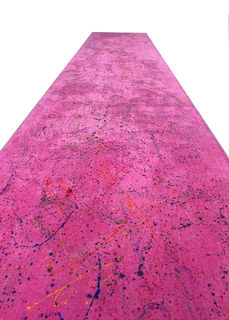 Paint Splatter Pink Runner (L: 6m x W: 1.2m) 