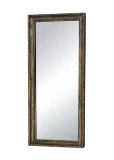 Mirror #26 Black + Gold Frame (H: 1.33m x W: 0.57m)