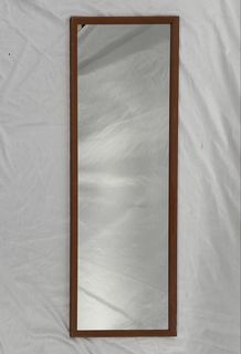 Mirror #31 Rectangular Plain Wood Frame (H: 107cm x W: 35cm)