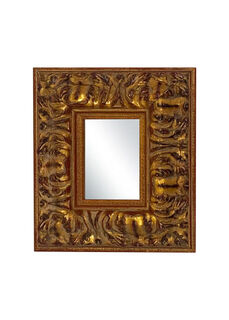 Mirror #33 Small Ornate Gold Frame (W: 27cm x H: 31cm)