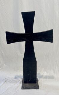 Gravestone Cross C (W: 0.6m x H: 1m)