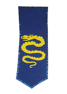 Banner Blue w/ Yellow Dragon (H: 1.7m W: 0.57m)