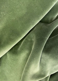 Curtain Sage Green Velvet  (W: 1.1 x H: 1.5m)