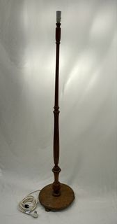 Standing Lamp #2 Wooden (Working) w/ Shade (H: 1.54m)