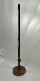 Standing Lamp #11 Wooden (Not Working) w/ Shade (H: 1.47m)