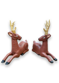 Reindeer Small Papermache (H: 40cm W: 40cm D: 10cm)