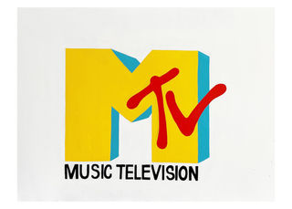 SIGN: MTV - Music Televsion (H: 62cm x W: 83cm)