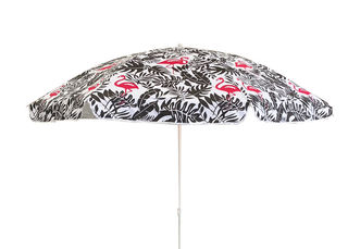 Beach Umbrella Pink Flamingos (D: 2m)