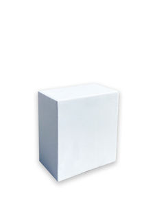 Plain White Plinth (H: 40cm x W: 35cm x D: 20cm)