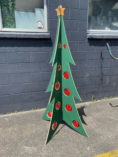 Christmas Tree Cut-outs (H: 1.8m W: 0.9m D: 0.9m)