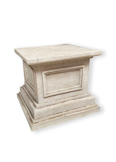 Base for Urn / Plinth Extra Small Speckled White (H: 25cm W+D: 27cm)