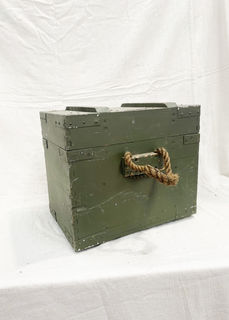 Military Box #13 Green (L: 42cm x W: 30cm x H: 38cm)