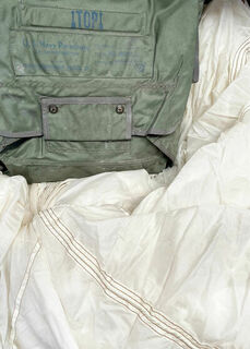 Army Green Backpack Parachute White