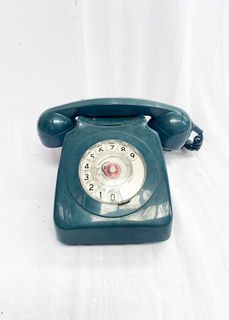 Telephone Blue Rotary Dial 