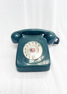 Telephone Blue Rotary Dial