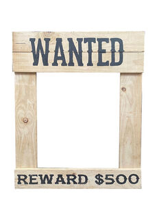 Wanted Frame ‘Reward $500’(H: 80cm x W: 60cm)