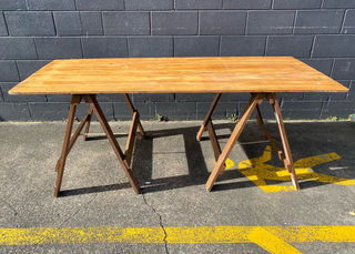 Trestle Table Top Rustic #2 (H: 77cm x W: 180cm x D: 75cm)