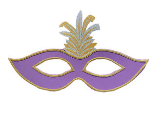 Mardi Gras Mask Medium (W: 0.8m x H: 0.5m)