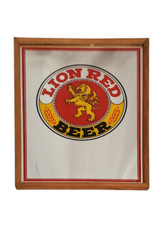 SIGN Small: Lion Red Beer (H: 43cm W: 33cm)