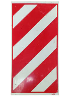 SIGN Small: Red White Stripes (H: 60cm W: 30cm)