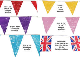 Bunting Assorted Plastic